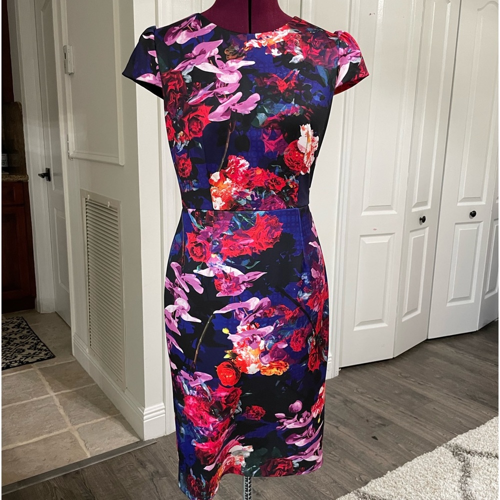 Betsey Johnson formal floral midi dress